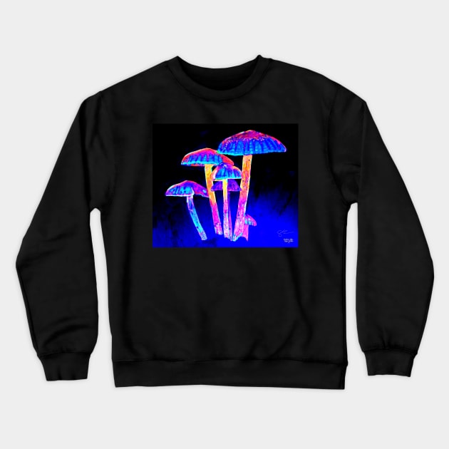 Mushroom Glow Crewneck Sweatshirt by Signe23